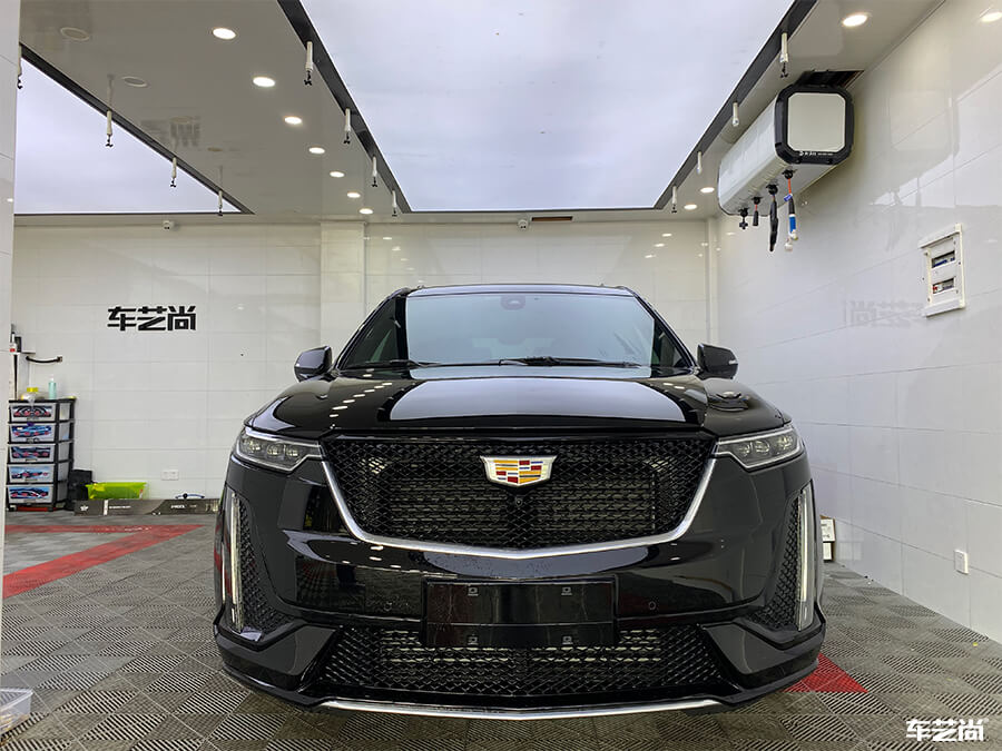 凯迪拉克装贴威固隔热膜，案例流程展示（13）