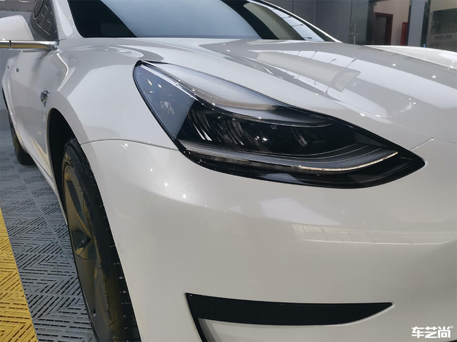 特斯拉Model 3施工罗利普斯隐形车衣案例分享（9）