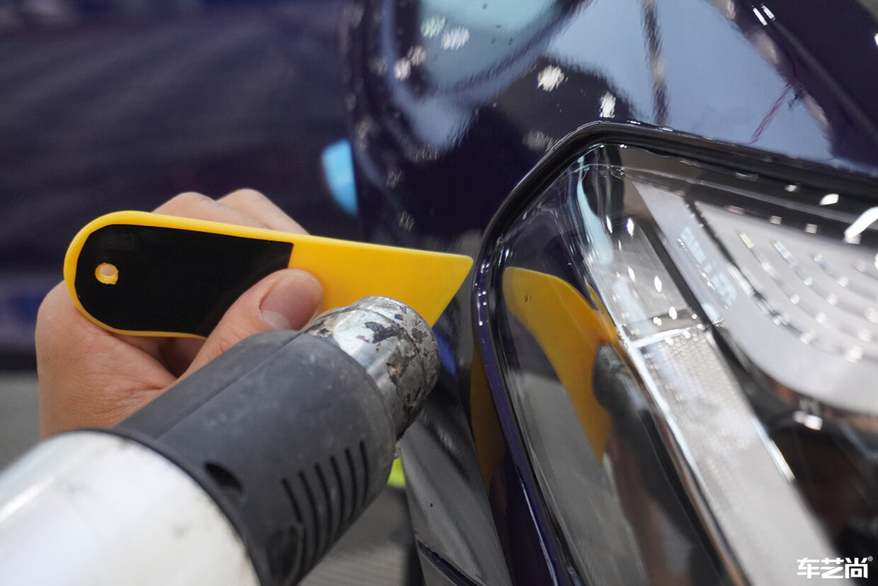 宝马5系施工隐形车衣，给您带来贴身保护（7）
