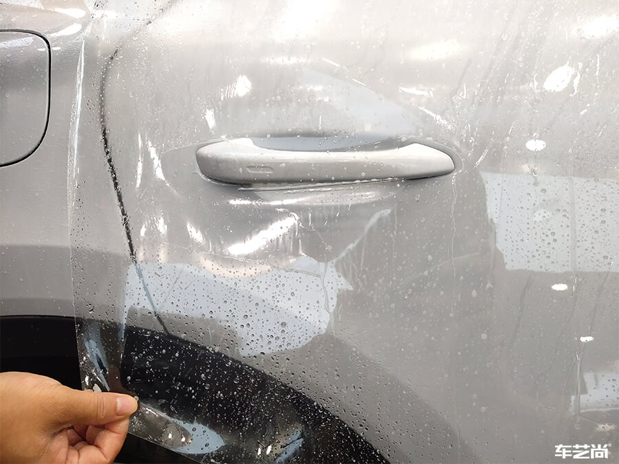 保时捷卡宴施工威固透明隐形车衣（9）