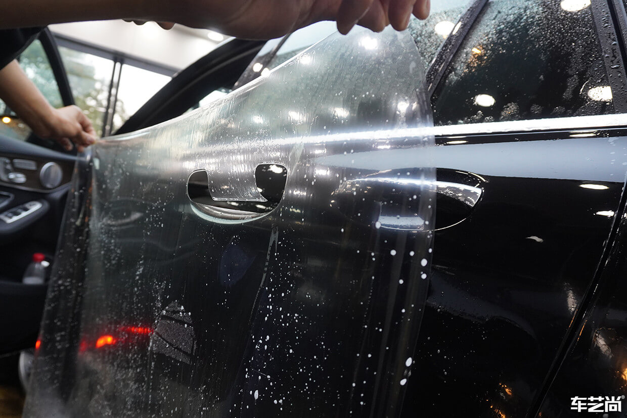 奔驰 GLC300施工威固隐形车衣案例流程展示（2）