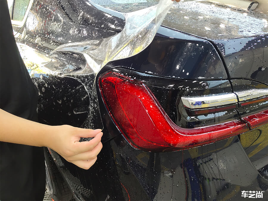 宝马7系选择专车专用隐形车衣，施工案例展示（10）