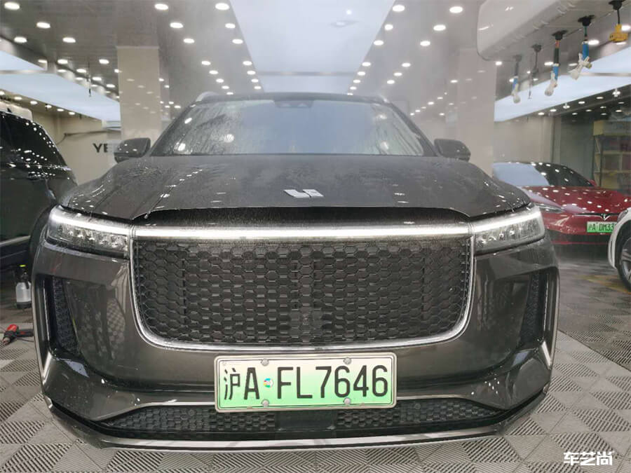 理想ONE实贴威固隐形车衣，施工流程展示（1）