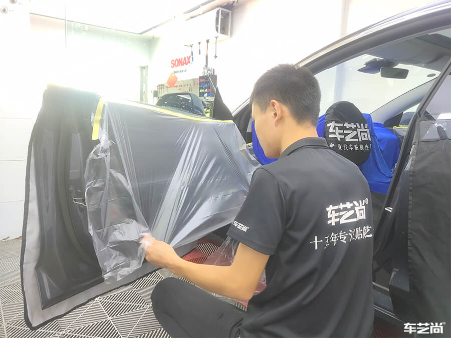 特斯拉Model 3装贴威固漆面保护膜案例分享（3）