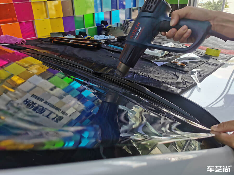 凯迪拉克装贴威固隔热膜，施工案例展示（3）