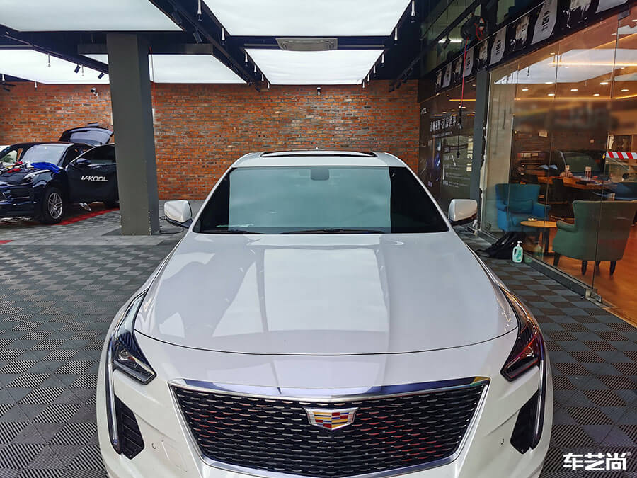 凯迪拉克装贴威固隔热膜，施工案例展示（13）