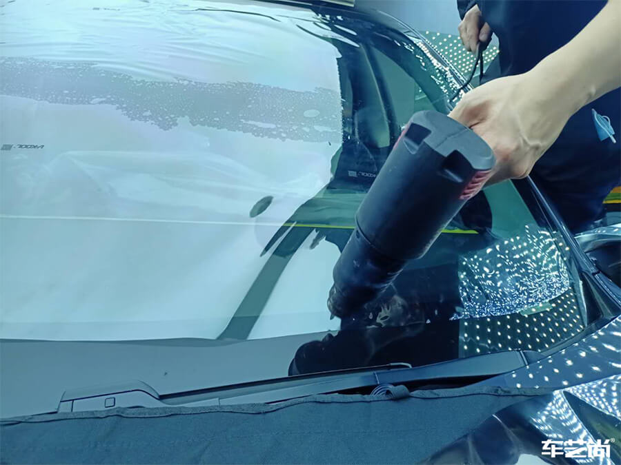 特斯拉 Model3施工威固玻璃膜展示（7）