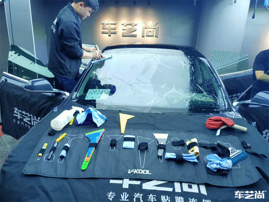 特斯拉 Model3施工威固玻璃膜展示（9）
