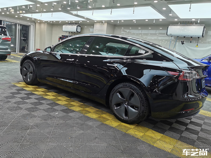 特斯拉Model 3施工威固隔热膜施工案例分享（11）