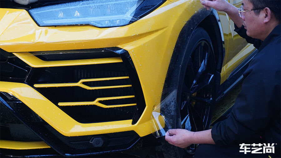 斗牛般的个性，兰博基尼施工隐形车衣案例展示（8）