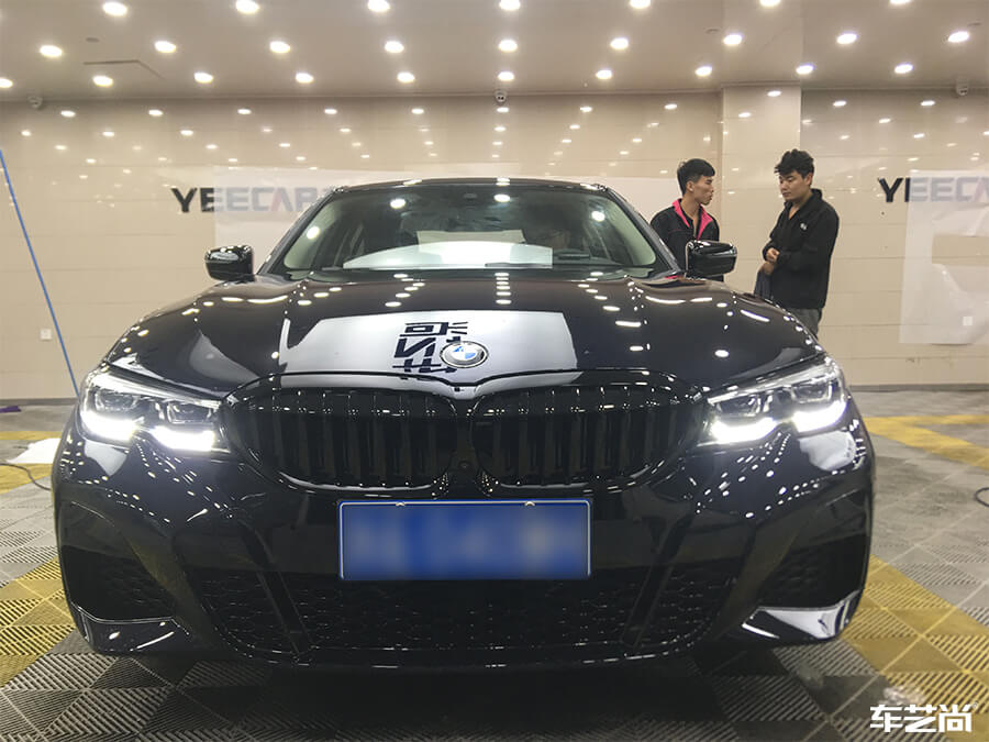 宝马3系装贴威固隐形车衣，流程展示（7）