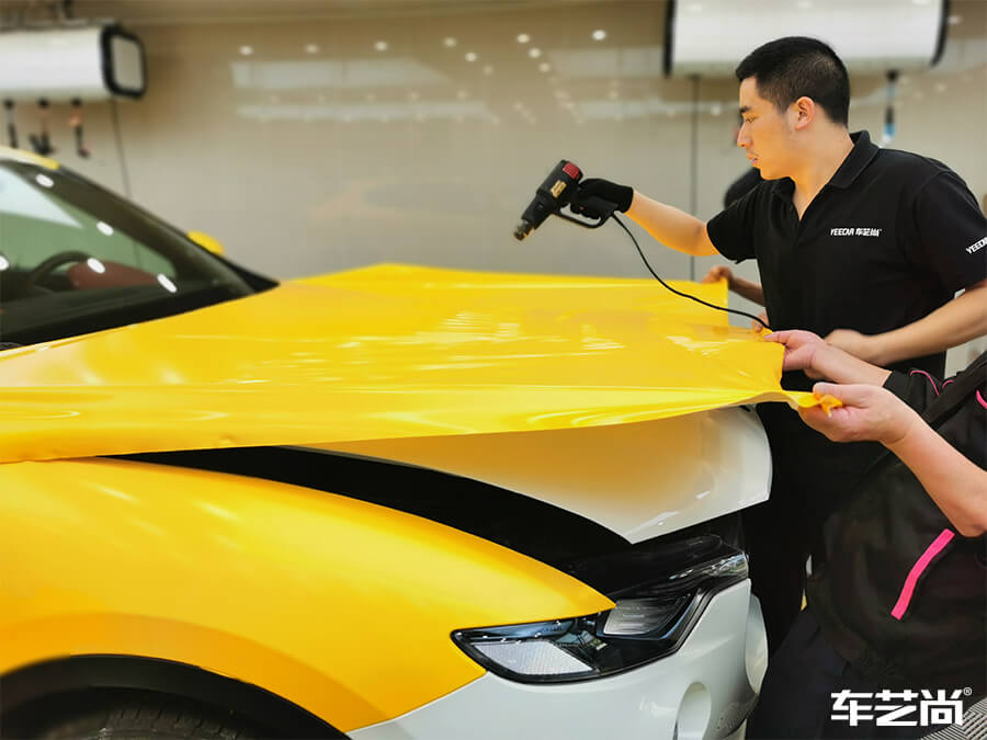 玛莎拉蒂装贴欧瑞飞（Orafol）改色膜施工流程图（5）