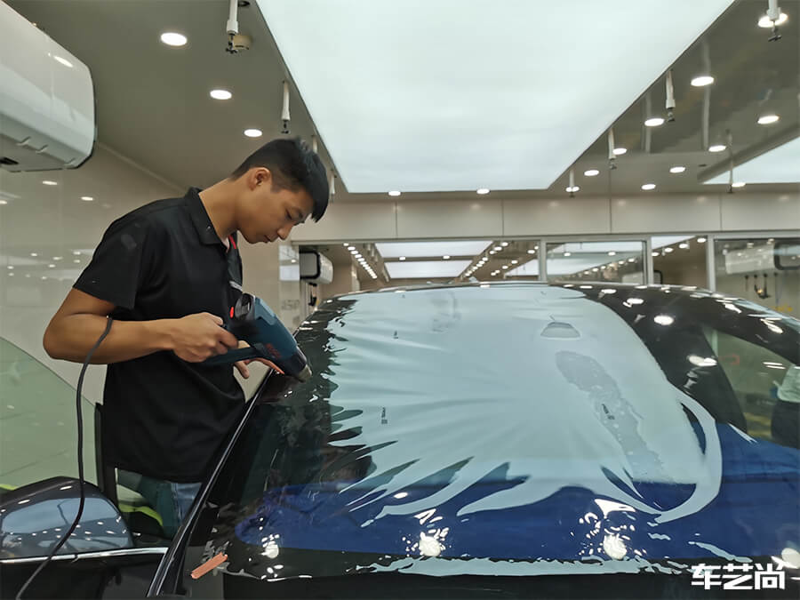 特斯拉Model X施工威固隔热膜，案例展示（5）