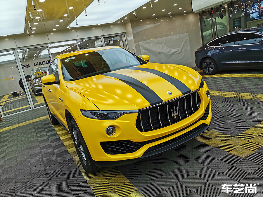 玛莎拉蒂装贴欧瑞飞（Orafol）改色膜施工流程图（13）