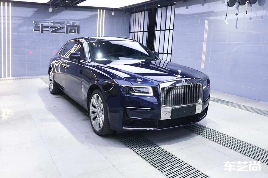 劳斯莱斯古斯特独具匠心的奢华，施工隔热膜流程（12）