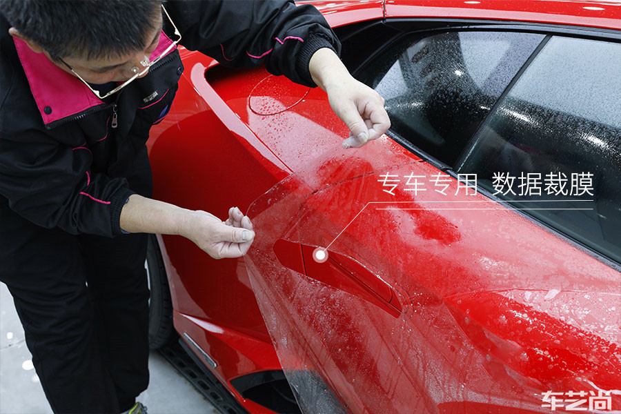 兰博基尼Gallardo施工威固漆面保护膜过程展示（图三）