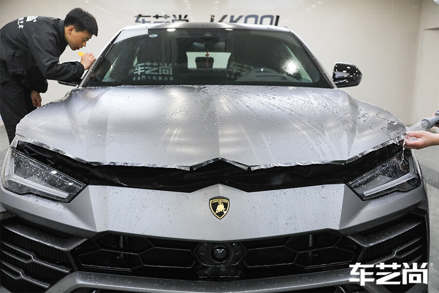 兰博基尼URUS装贴威固隐形车衣流程（8）