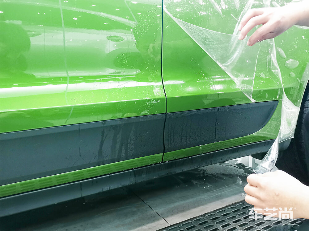 保时捷Macan施工威固隐形车衣，专车专用裁膜（4）