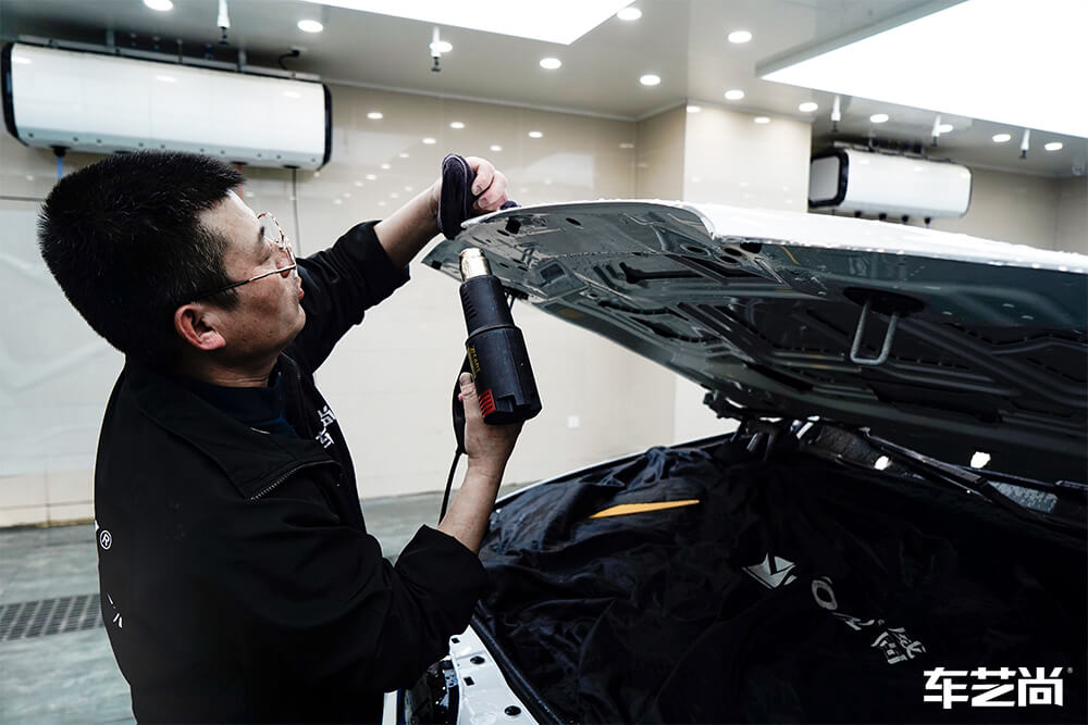 宝马iX3装贴威固隐形车衣全车装贴，流程展示（10）