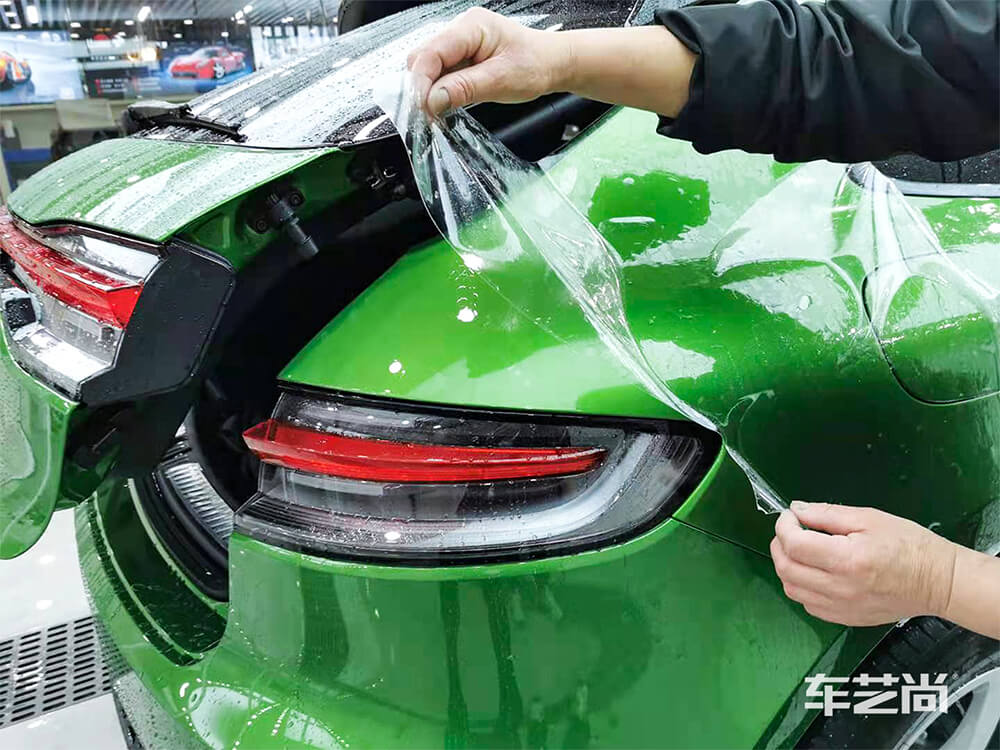 保时捷Macan施工威固隐形车衣，专车专用裁膜（9）