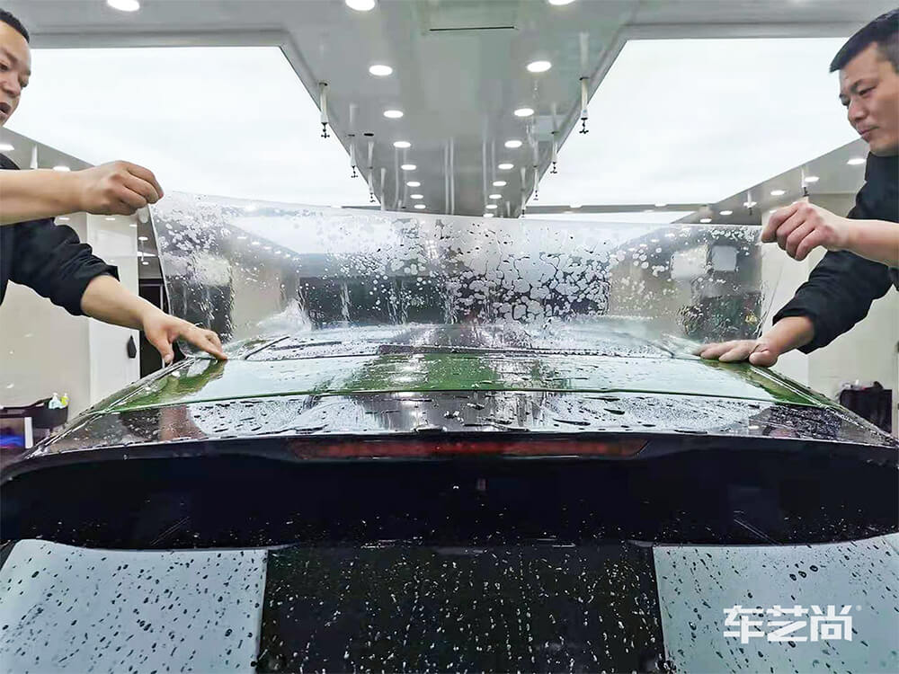 保时捷Macan施工威固隐形车衣，专车专用裁膜（11）