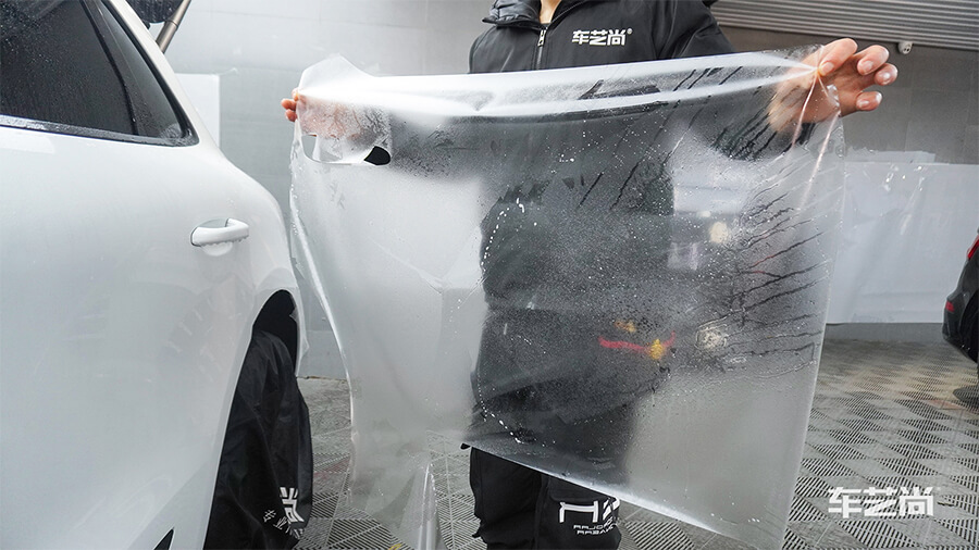 保时捷麦肯施工威固隐形车衣案例施工展示（3）