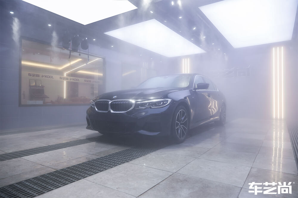 宝马3系装贴威固隐形车衣，施工流程展示（1）