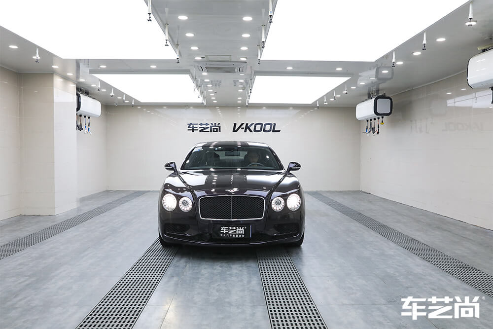 宾利欧陆施工改色膜 紫色 效果展示（13）