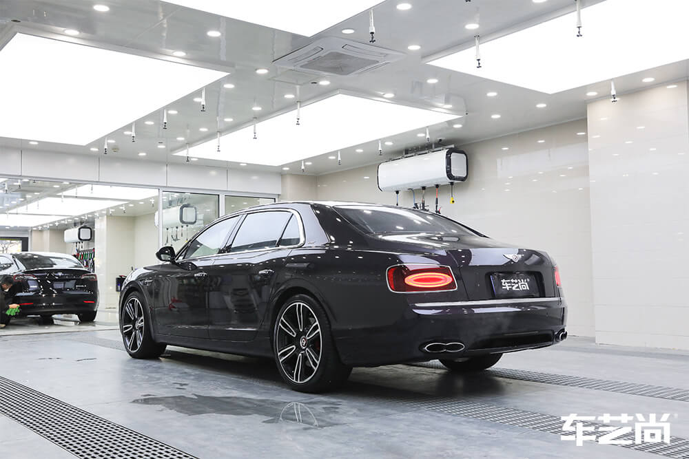 宾利欧陆施工改色膜 紫色 效果展示（11）