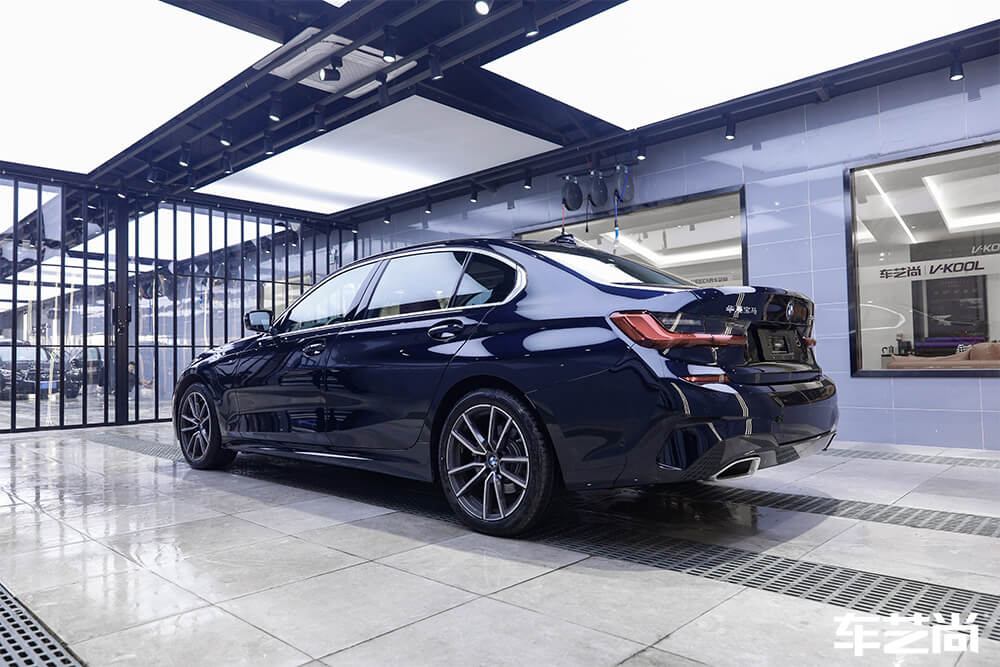 宝马3系装贴威固隐形车衣，施工流程展示（12）