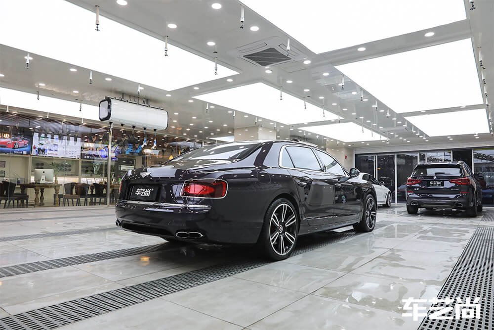 宾利欧陆施工改色膜 紫色 效果展示（12）