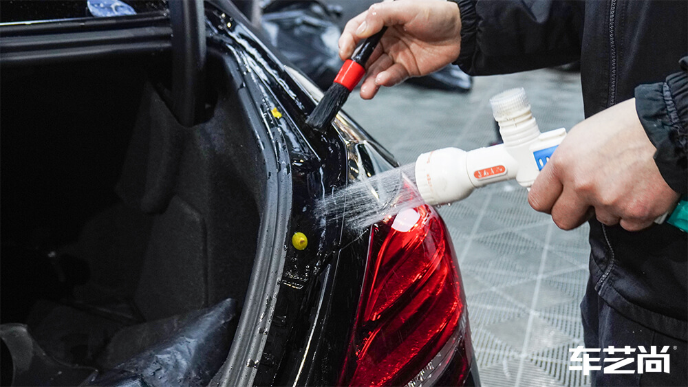 奔驰 E300L施工威固隐形车衣案例流程展示（2）