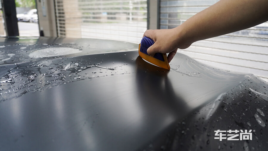 奔驰AMG E63施工威固漆面保护膜过程（图一）