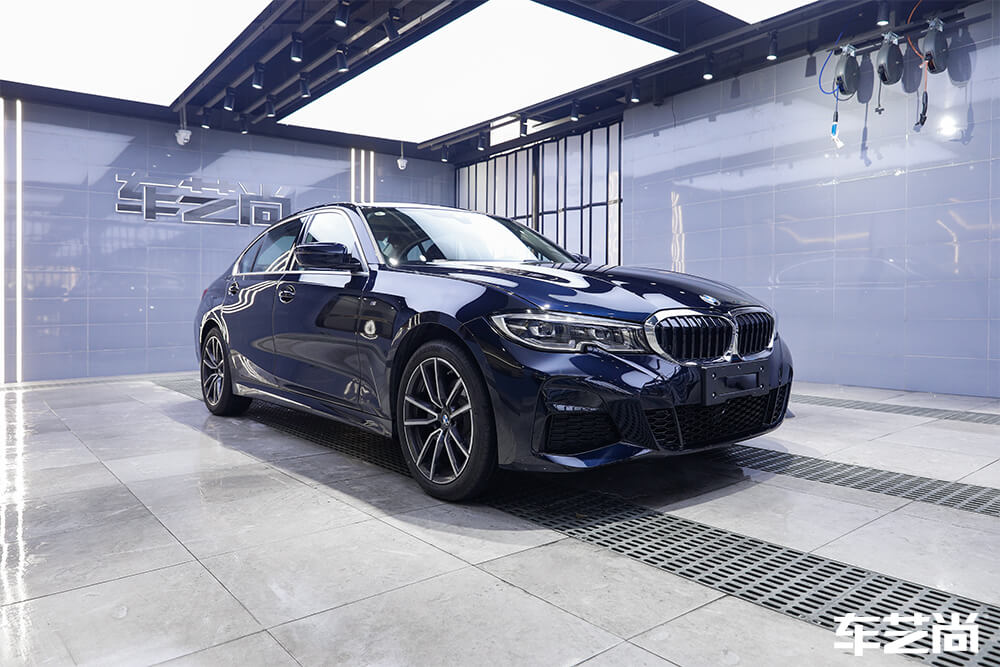 宝马3系装贴威固隐形车衣，施工流程展示（10）