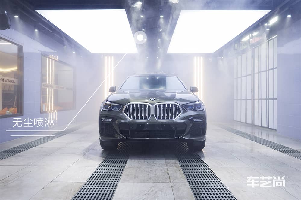 宝马X6施工威固漆面保护膜过程及效果展示（图一）