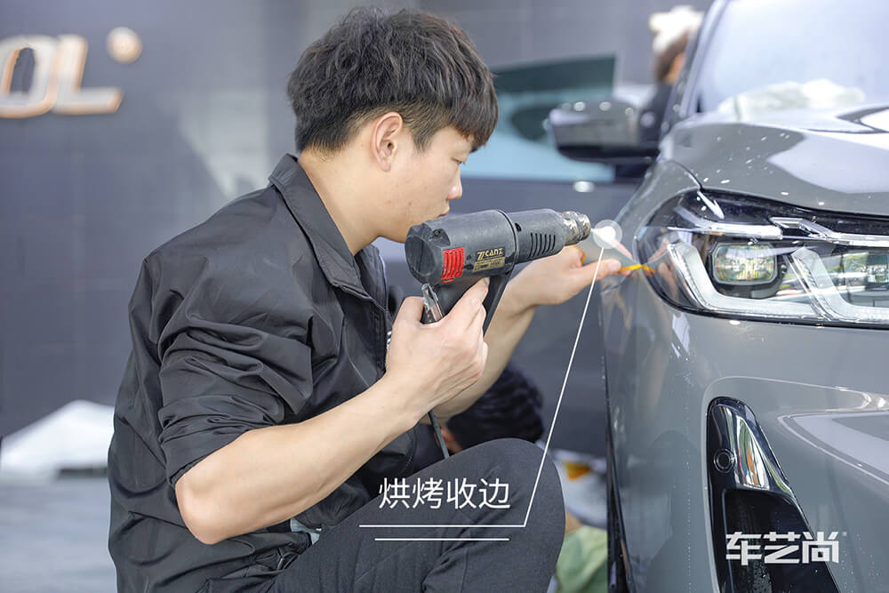 宝马6系GT施工威固漆面保护膜过程展示（图十六）