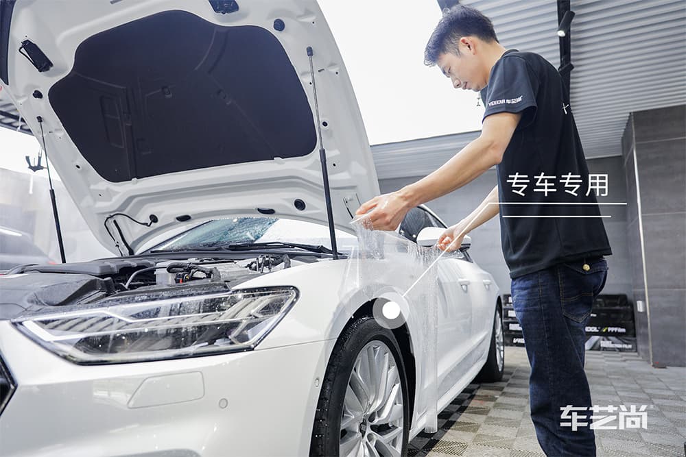 奥迪A7 施工威固漆面保护膜过程及效果展示（图六）