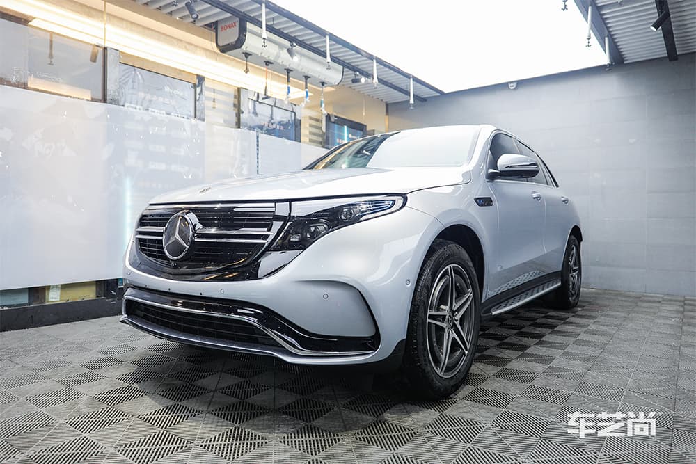 奔驰EQC 时空银 施工威固漆面保护膜过程及效果展示（图二七）