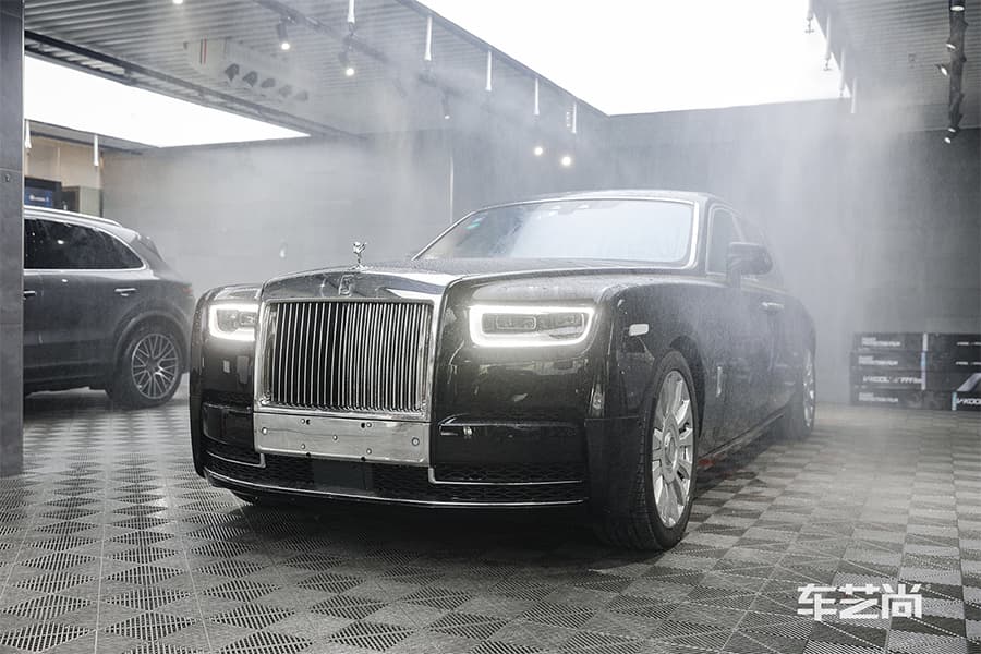 劳斯莱斯幻影施工威固漆面保护膜过程及效果展示（图一）