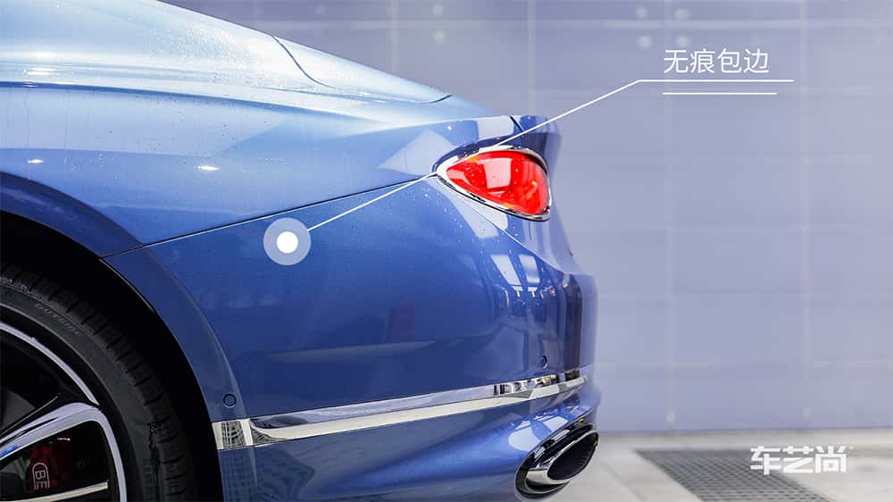 宾利蓝色施工威固漆面保护膜流程及效果展示（图一四）