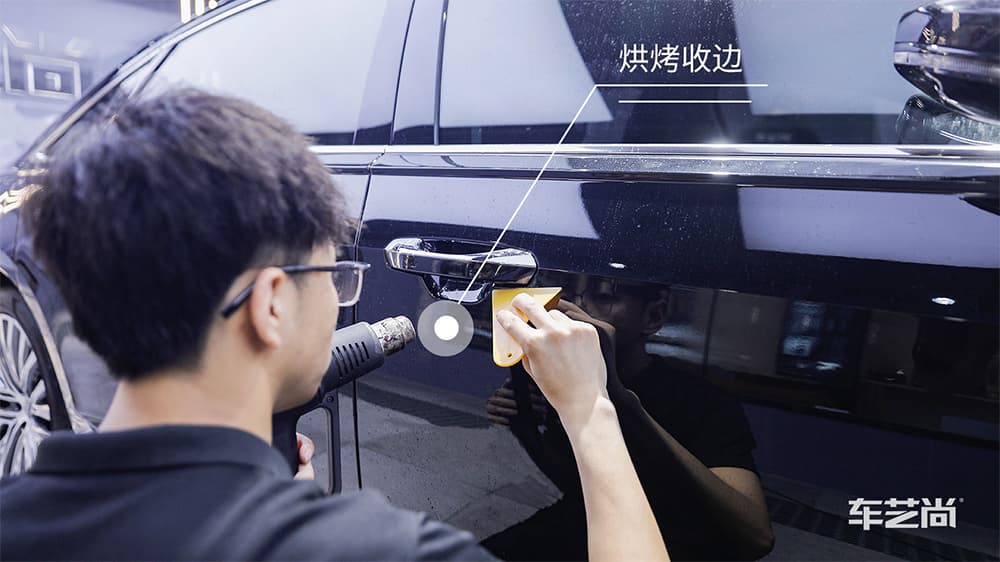 奥迪A8 黑色施工威固漆面保护膜流程及效果展示（图一二）