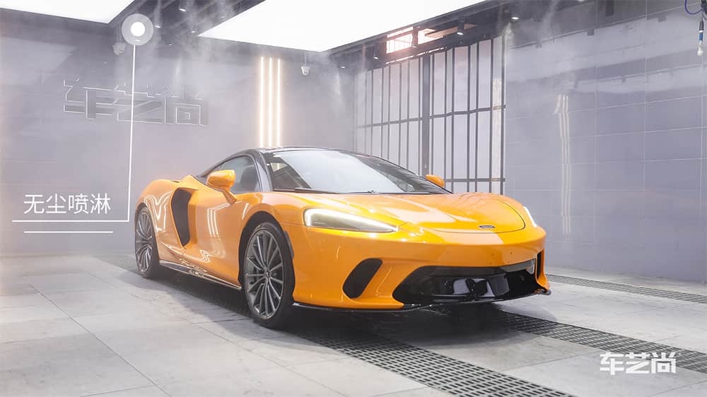 迈凯伦黄色施工威固漆面保护膜流程及效果展示（图三）