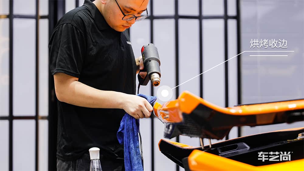 迈凯伦黄色施工威固漆面保护膜流程及效果展示（图一五）