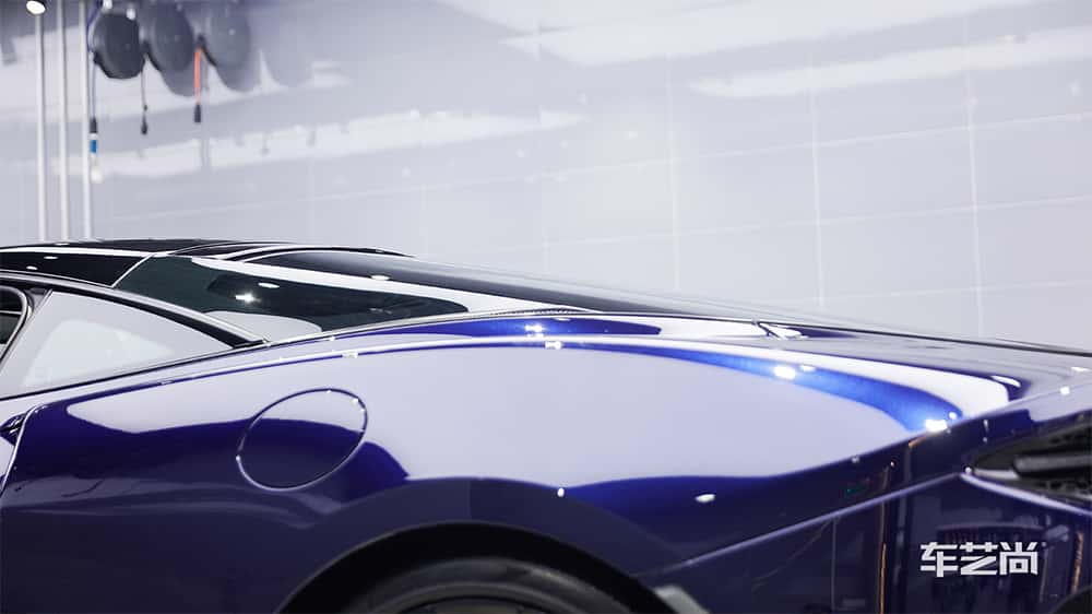 迈凯伦 GT 蓝色施工威固漆面保护膜流程及效果展示（图二五）