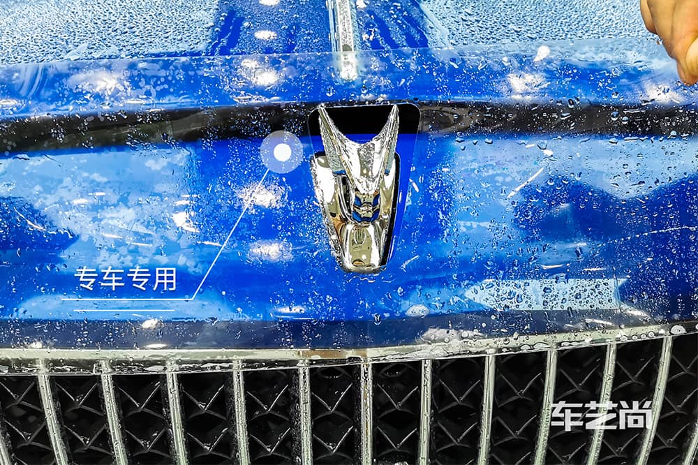 宾利飞驰蓝色施工威固漆面保护膜流程及效果展示（图六）