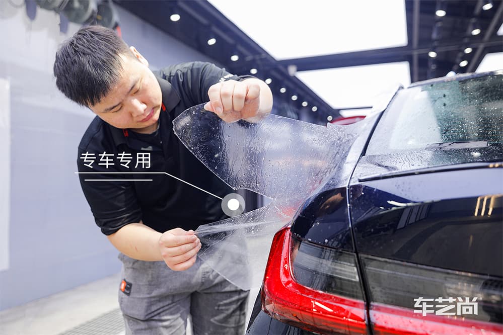 宝马3系蓝色施工威固漆面保护膜过程及效果展示（图八）