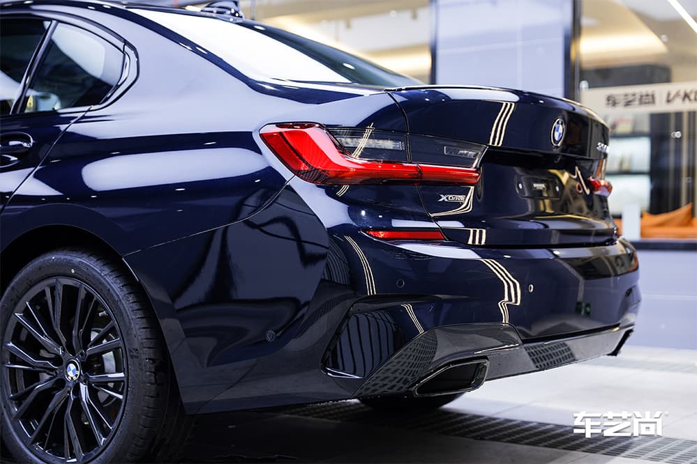 宝马3系蓝色施工威固漆面保护膜过程及效果展示（图十九）