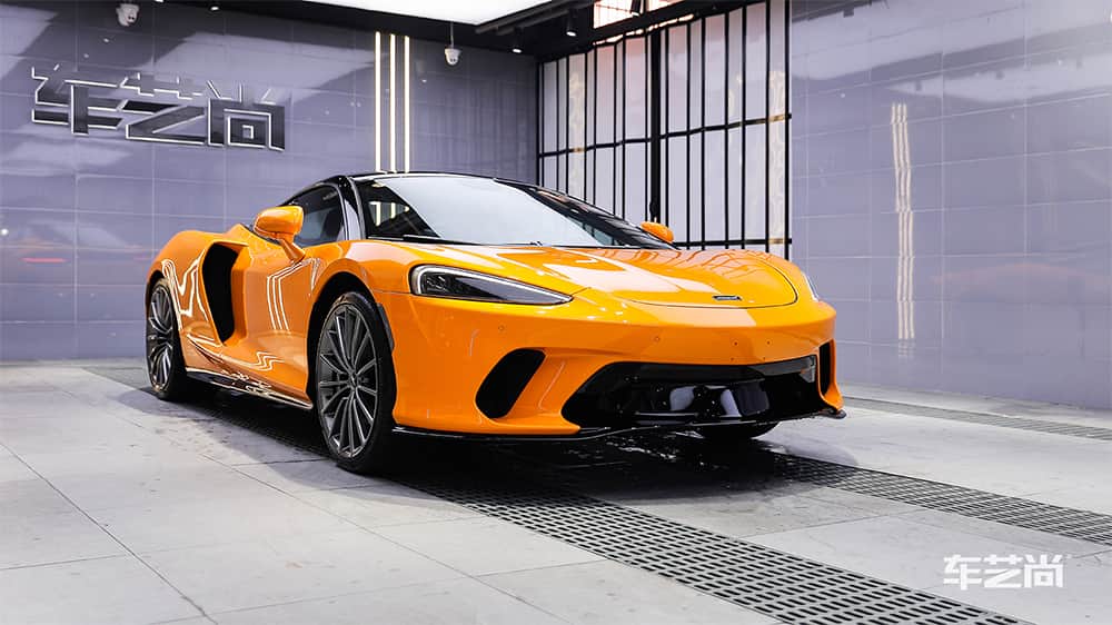 迈凯伦黄色施工威固漆面保护膜流程及效果展示（图三四）