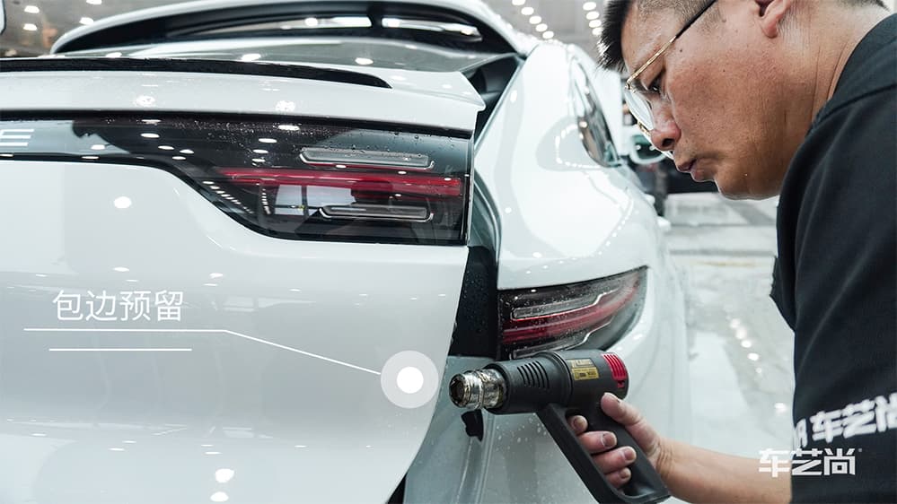 保时捷卡宴白色施工威固漆面保护膜流程及效果展示（图二二）