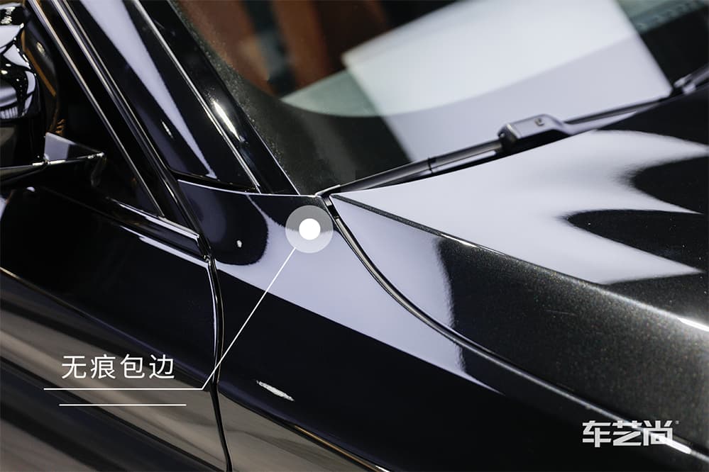 宝马M5黑色施工威固漆面保护膜过程及效果展示（图十六）